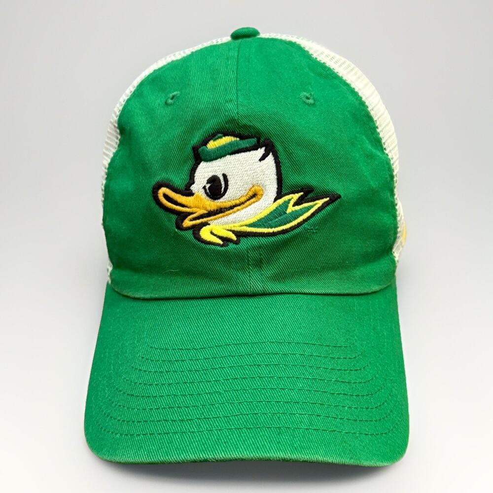 Nike Heritage86 Mens Green NCAA Oregon Ducks Swoosh Adjustable Strapback Hat Cap